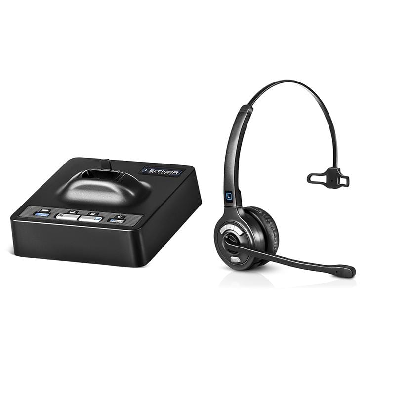 Wireless office headset with noise cancellation